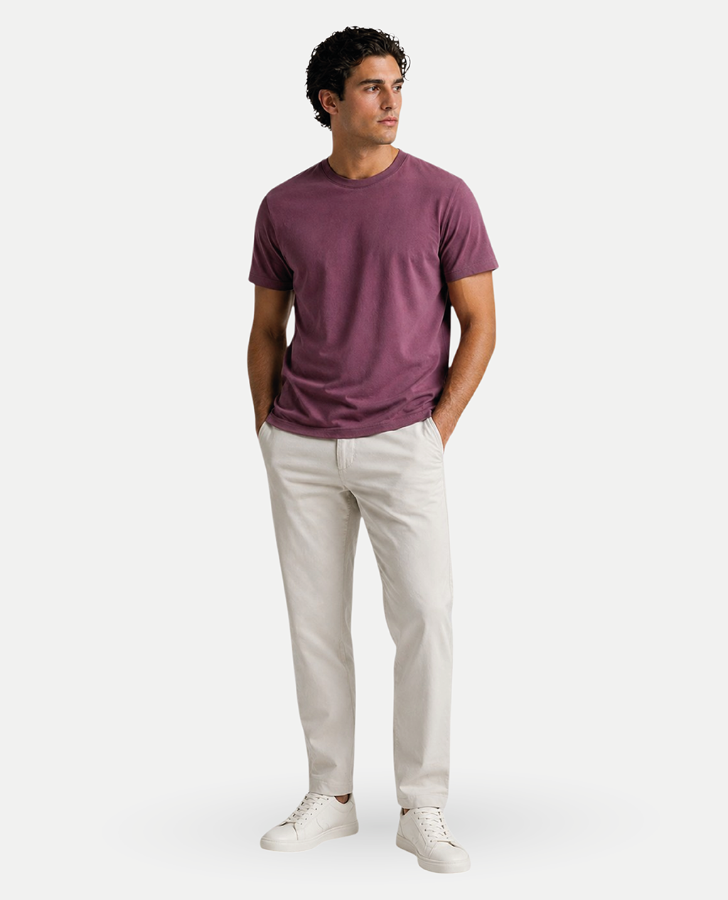 T-Shirt Navy Blue Round Neck | Pima Cotton Men