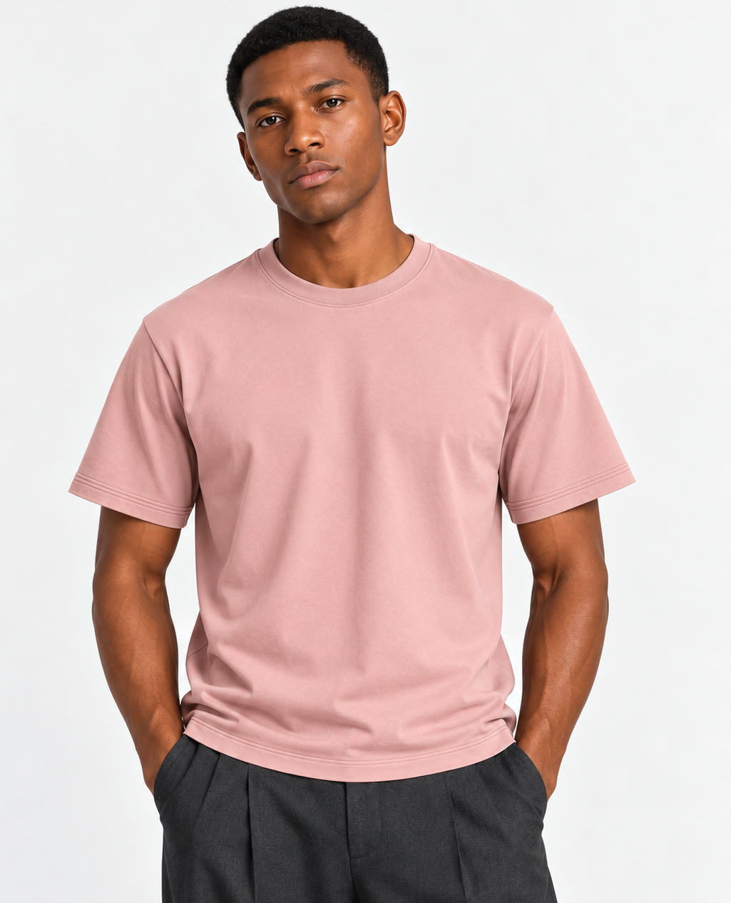 T-Shirt Dusty Rose Round Neck | Sorona Line Men