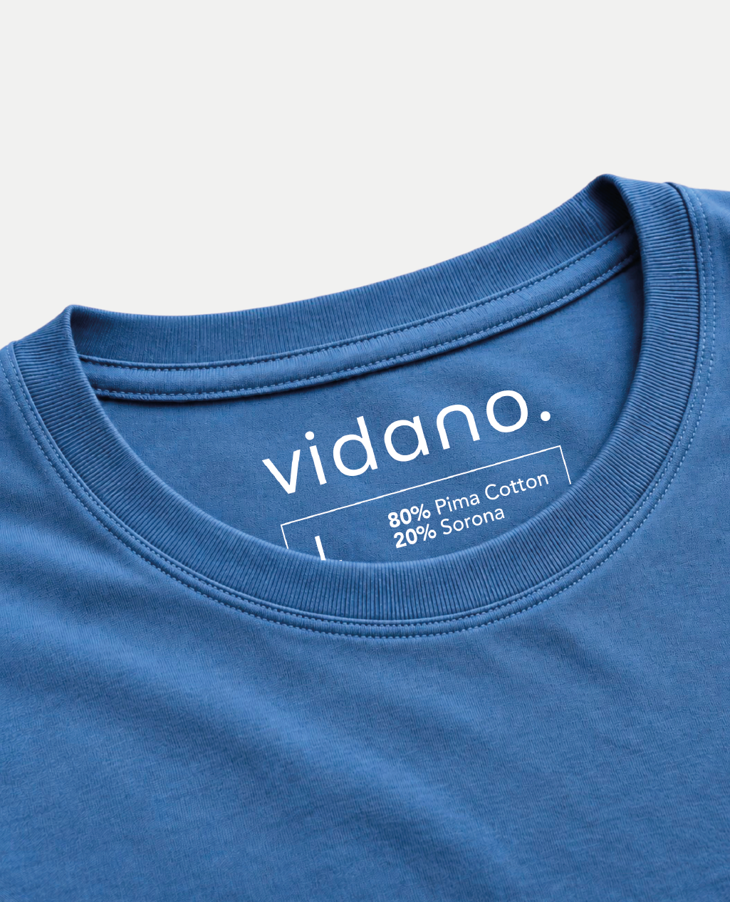 T-Shirt Indigo Blue Round Neck | Sorona Line Men