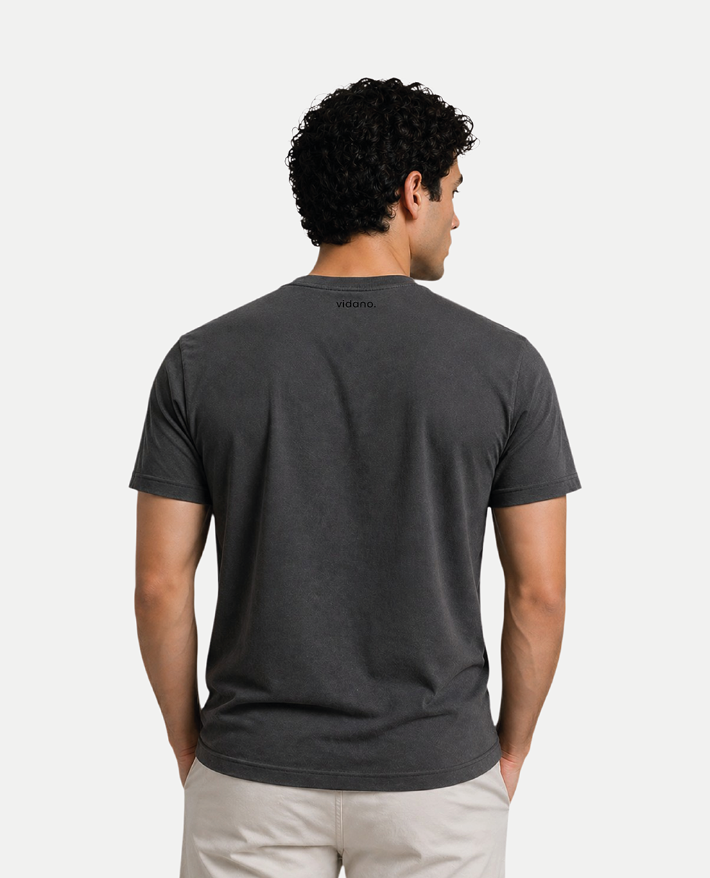T-Shirt Navy Blue Round Neck | Pima Cotton Men