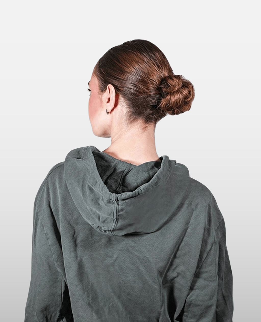 Hoodie Gray Lightweight Cross Neck | Pima Cotton