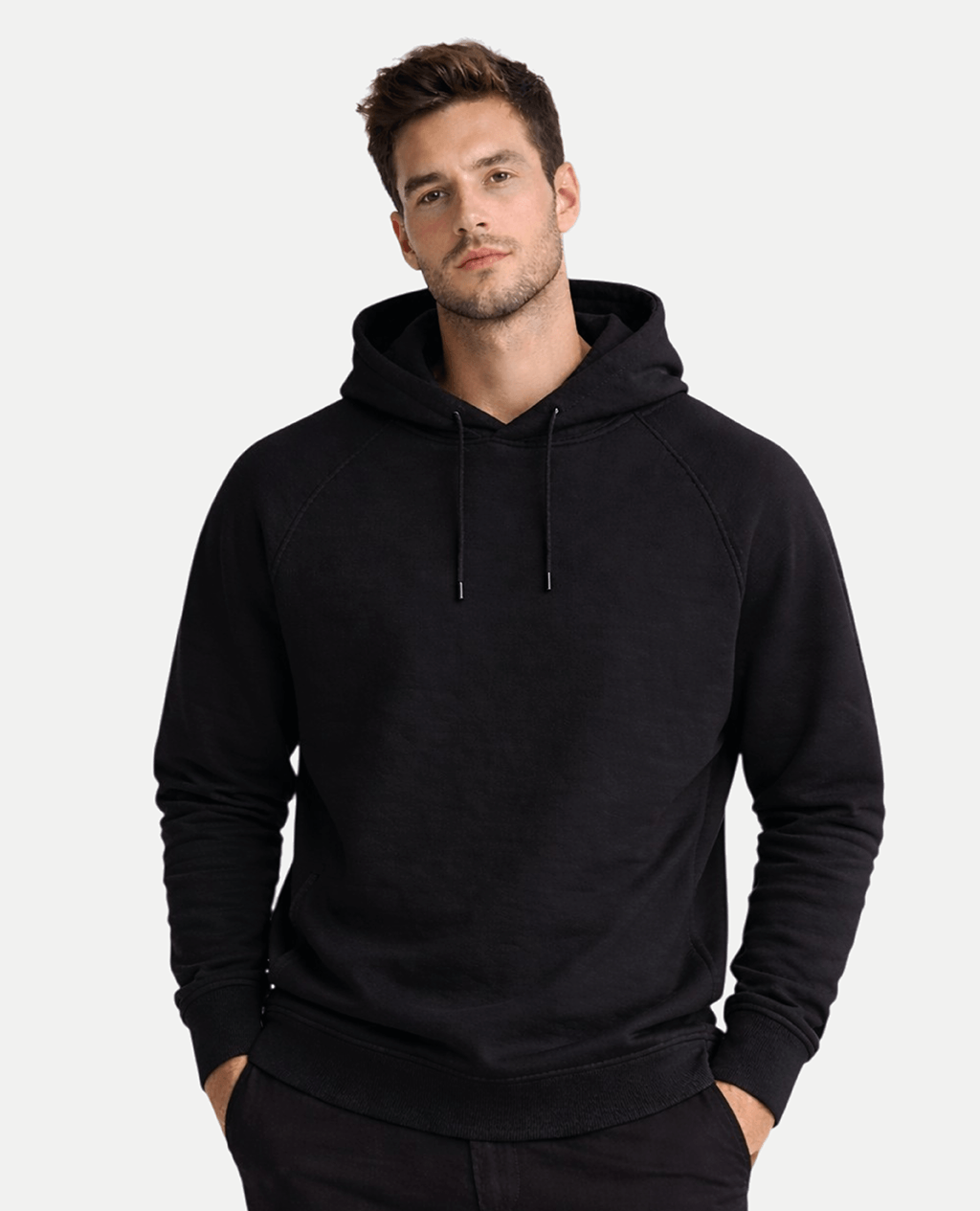 Hoodie Gray Lightweight Cross Neck | Pima Cotton