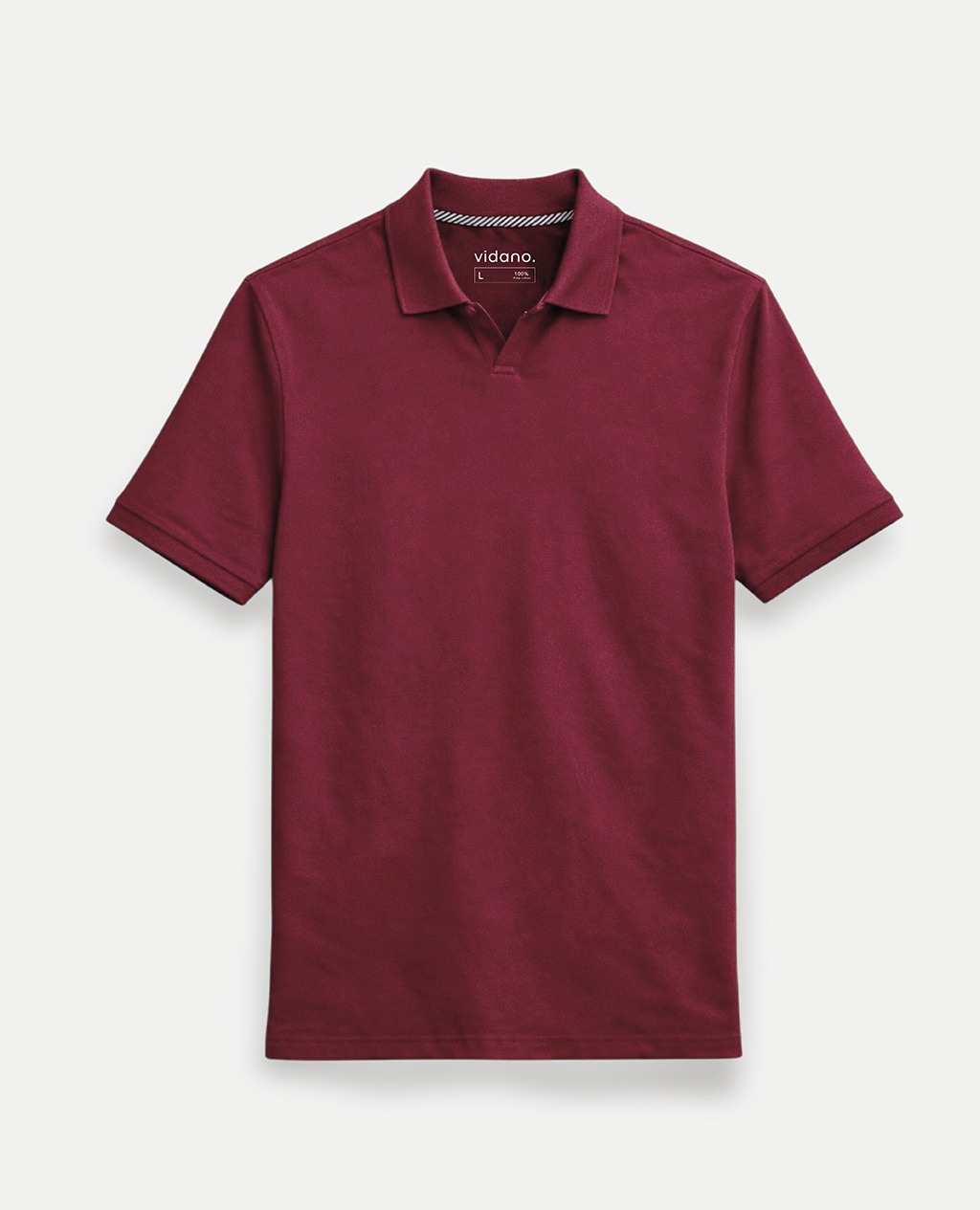 Polo Navy Blue Open Collar | Pima Cotton Men