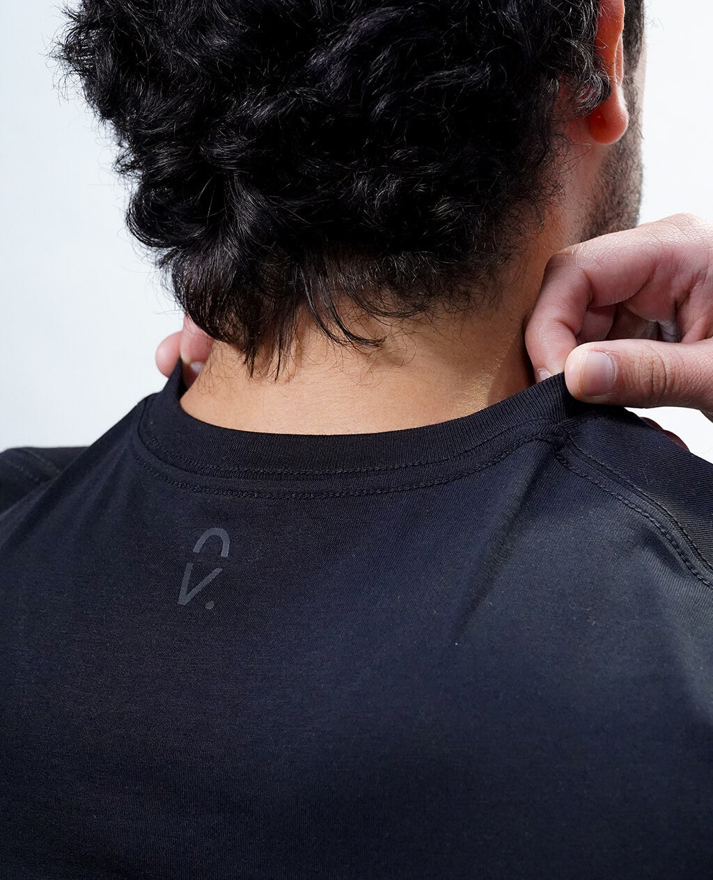 T-Shirt Black V Neck | Pima Cotton Men