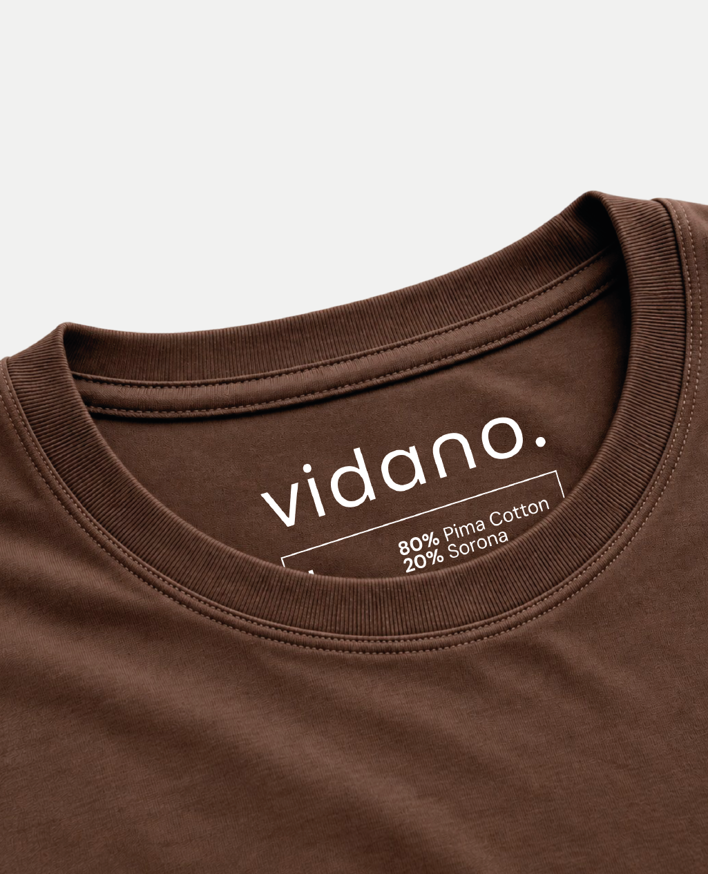 T-Shirt Dark Mocha Round Neck | Sorona Line Men