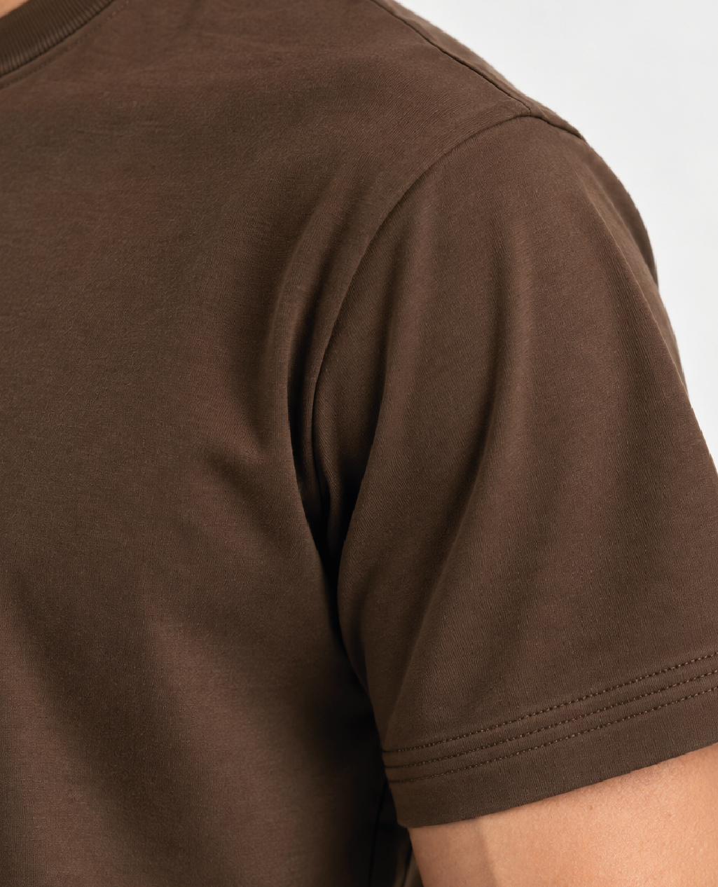 T-Shirt Dark Mocha Round Neck | Sorona Line Men