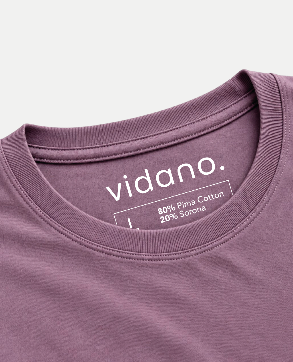 T-Shirt Dusty Mauve Round Neck | Sorona Line Men