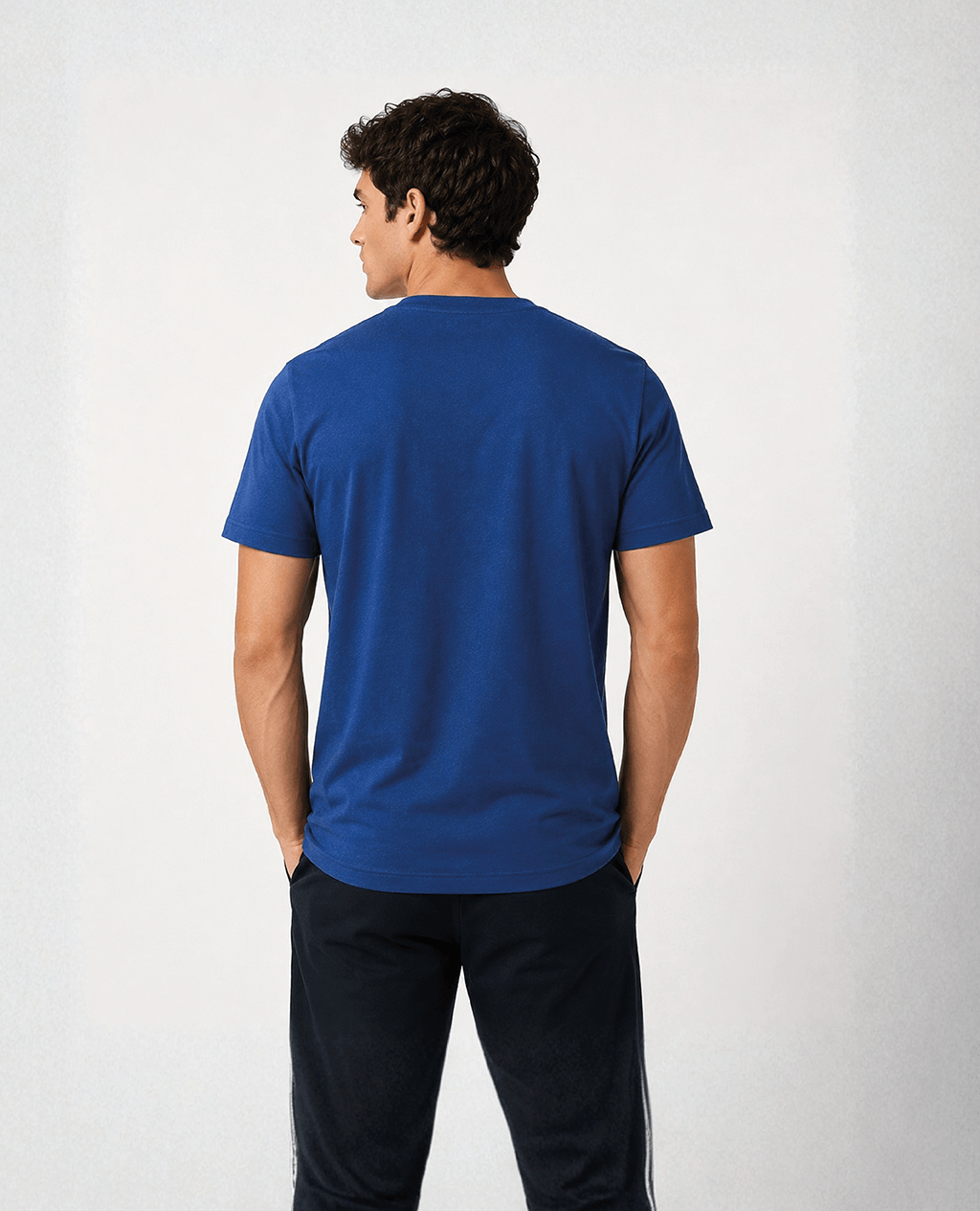 T-Shirt Blue Steel Round Neck | Limited Edition Pima Cotton Men