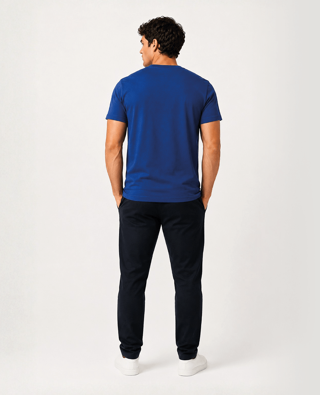 T-Shirt Blue Steel Round Neck | Limited Edition Pima Cotton Men