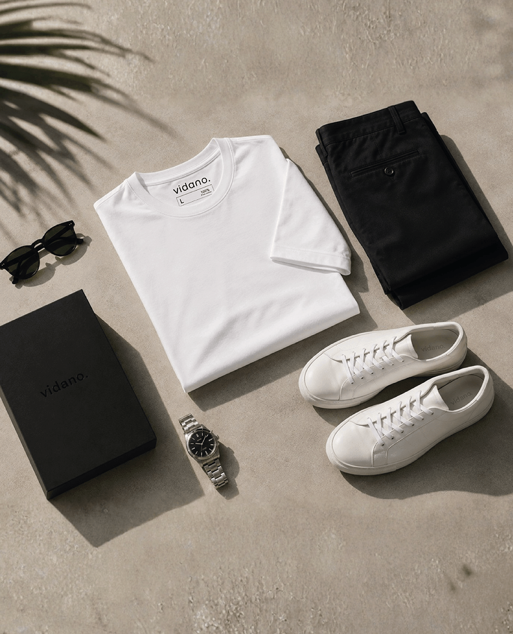 T-Shirt White Round Neck | Pima Cotton Men