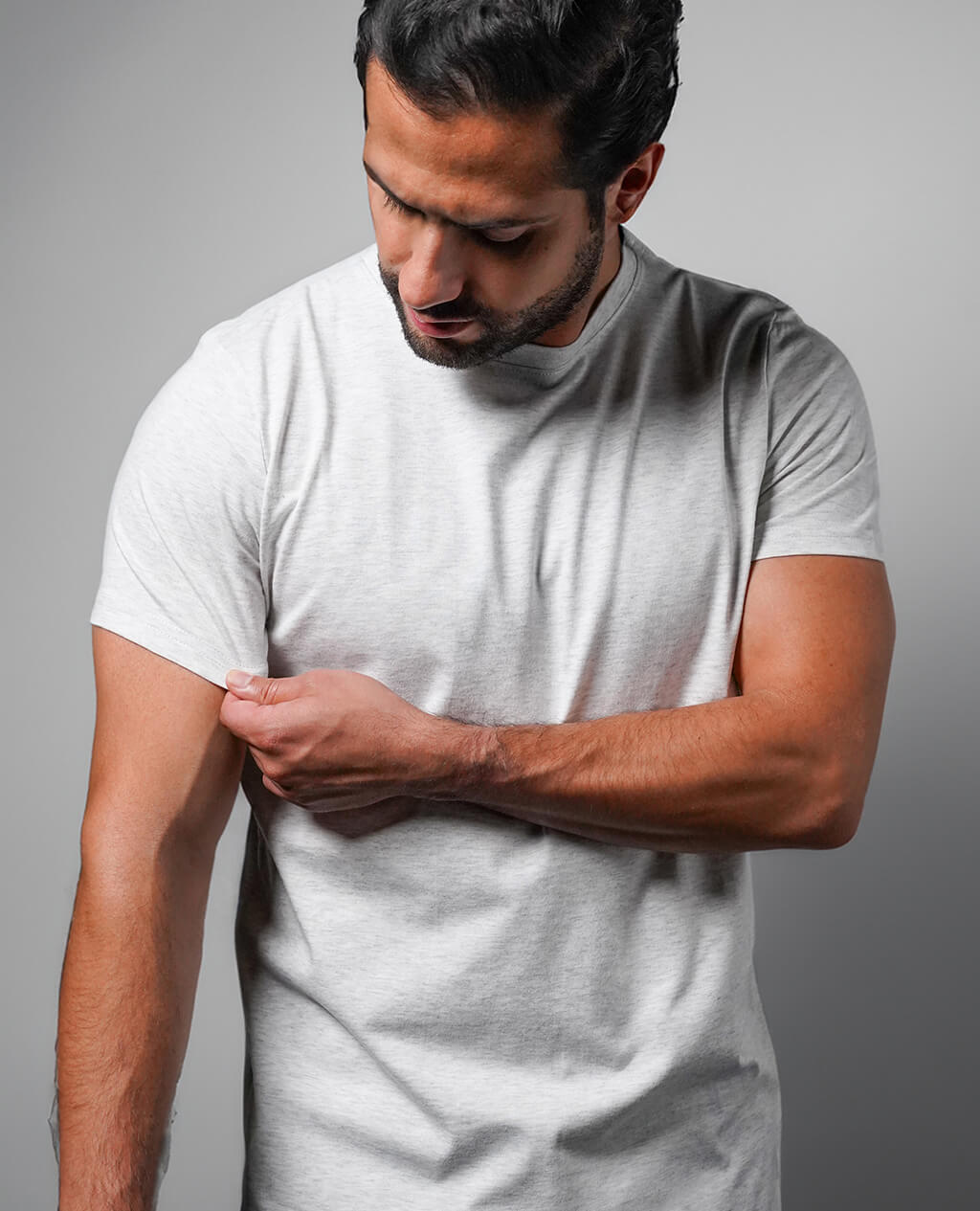 T-Shirt Jaspe Round Neck | Limited Edition Pima Cotton Men